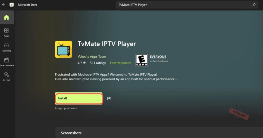 TvMate IPTV Player